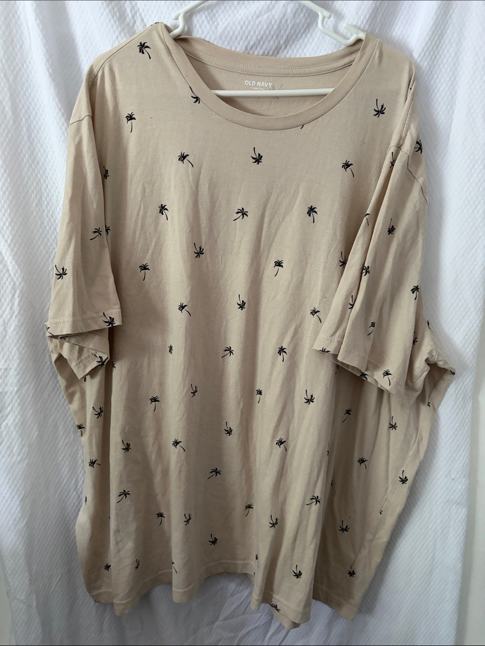 Old Navy Men’s XXXXL (4) Tall Palm Tree T-Shirt in Tan&Black